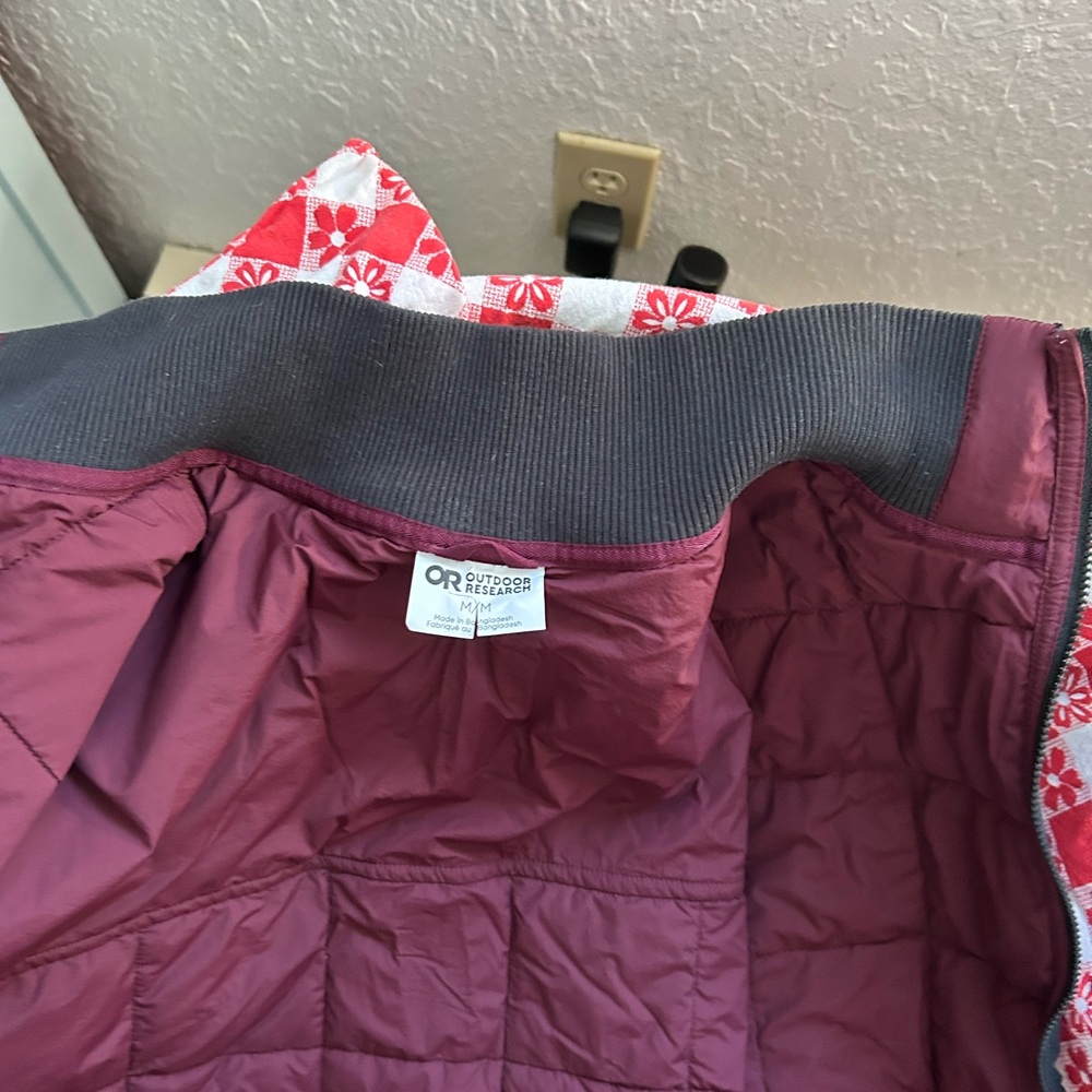 Quilted Jacket, Light Weight, Reversible, Black A… - image 5